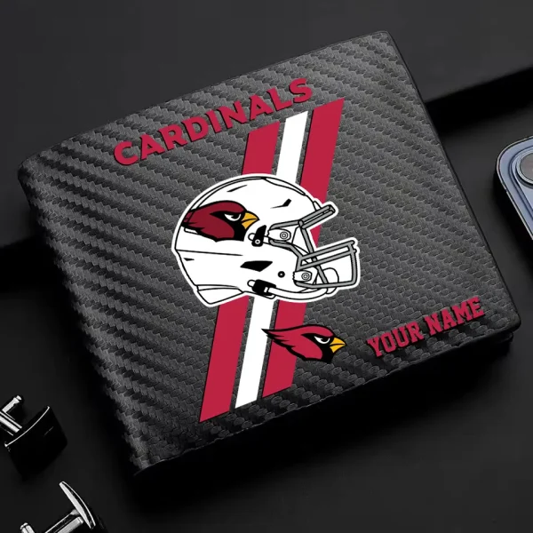 Arizona Cardinals Carbon Wallet ID Credit Card Holder License Money Bag SPTCWCCH097 - Image 2
