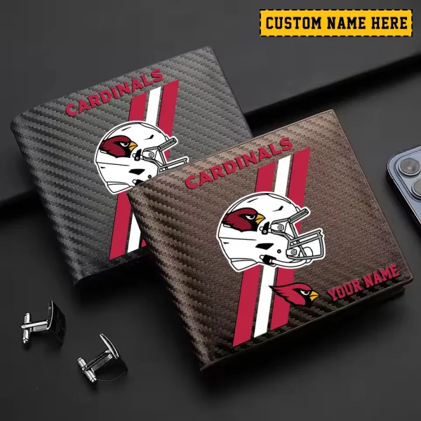 Arizona Cardinals Carbon Wallet ID Credit Card Holder License Money Bag SPTCWCCH097 - Image 3