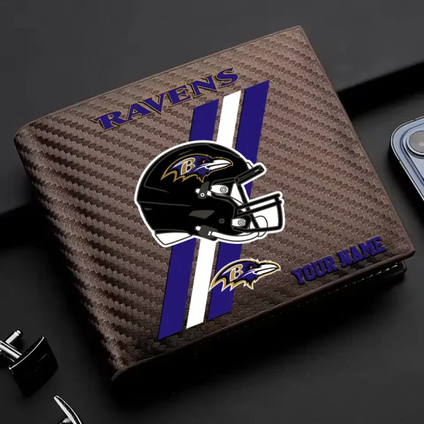 Baltimore Ravens Carbon Wallet ID Credit Card Holder License Money Bag SPTCWCCH099
