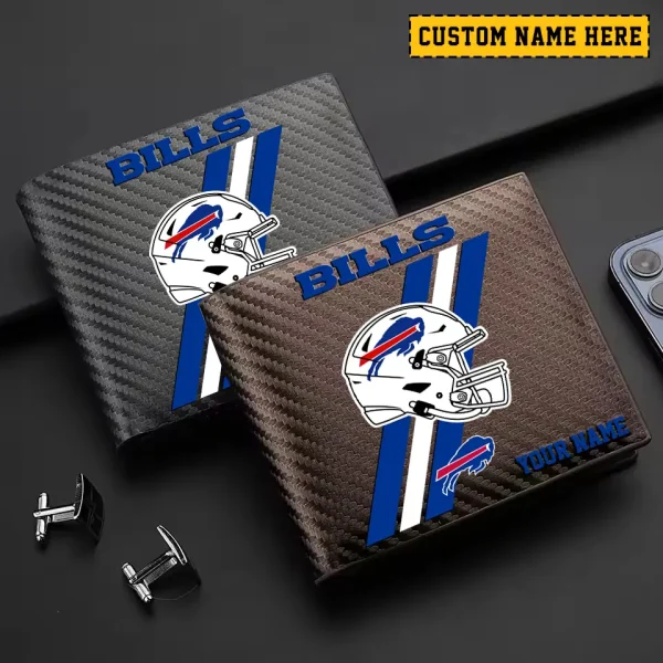 Buffalo Bills Carbon Wallet ID Credit Card Holder License Money Bag SPTCWCCH100