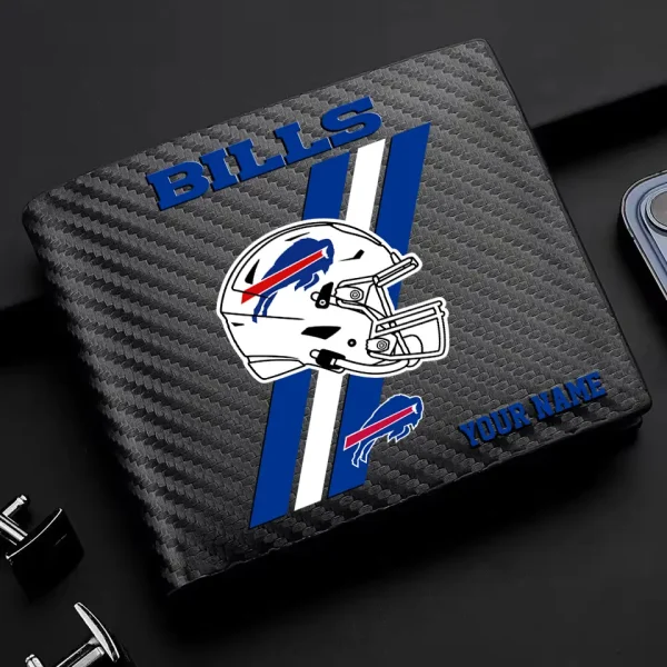 Buffalo Bills Carbon Wallet ID Credit Card Holder License Money Bag SPTCWCCH100 - Image 2