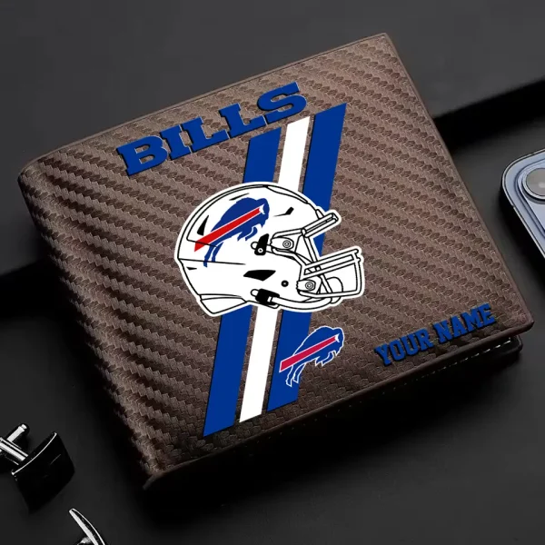 Buffalo Bills Carbon Wallet ID Credit Card Holder License Money Bag SPTCWCCH100 - Image 3