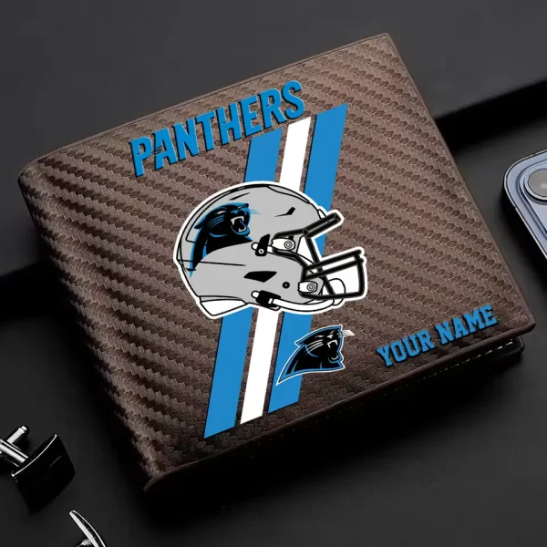 Carolina Panthers Carbon Wallet ID Credit Card Holder License Money Bag SPTCWCCH101