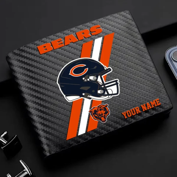 Chicago Bears Carbon Wallet ID Credit Card Holder License Money Bag SPTCWCCH102 - Image 2