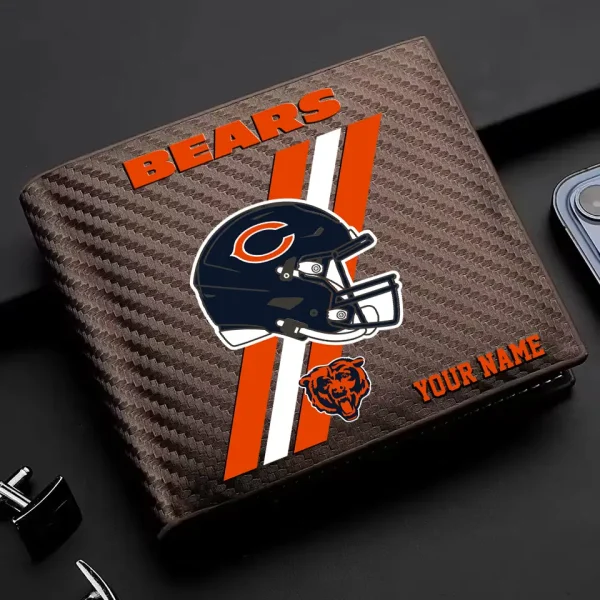 Chicago Bears Carbon Wallet ID Credit Card Holder License Money Bag SPTCWCCH102 - Image 3