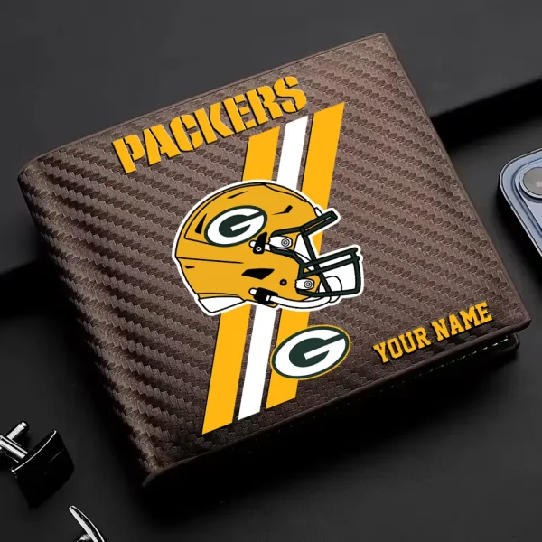 Green Bay Packers Carbon Wallet ID Credit Card Holder License Money Bag SPTCWCCH108 - Image 2