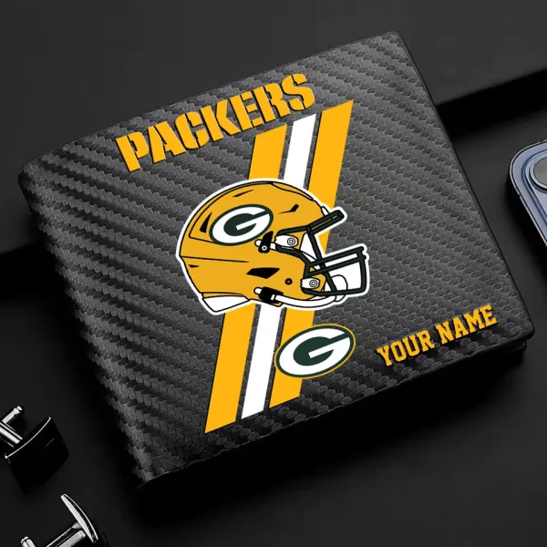 Green Bay Packers Carbon Wallet ID Credit Card Holder License Money Bag SPTCWCCH108 - Image 3