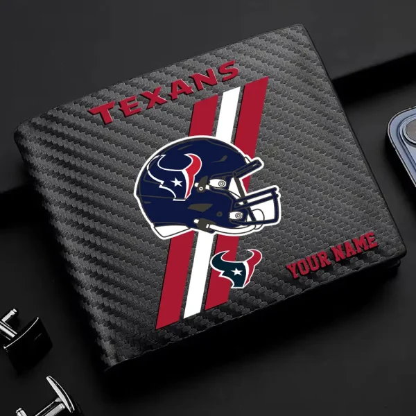 Houston Texans Carbon Wallet ID Credit Card Holder License Money Bag SPTCWCCH109 - Image 2