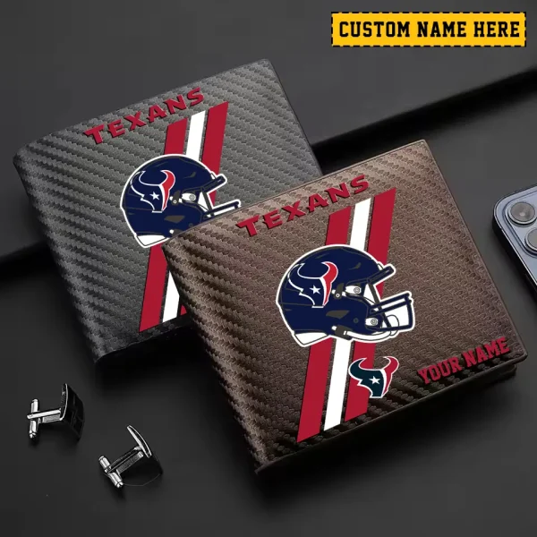 Houston Texans Carbon Wallet ID Credit Card Holder License Money Bag SPTCWCCH109 - Image 3