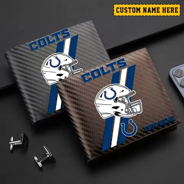 Indianapolis Colts Carbon Wallet ID Credit Card Holder License Money Bag SPTCWCCH110