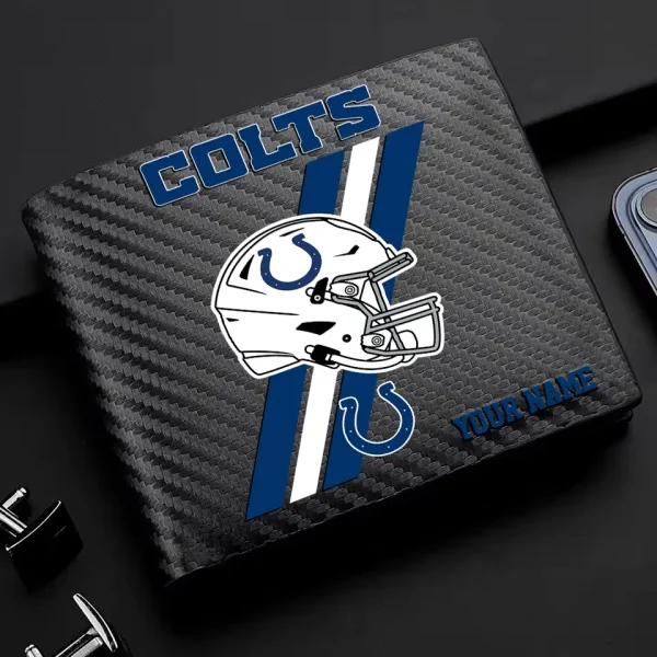 Indianapolis Colts Carbon Wallet ID Credit Card Holder License Money Bag SPTCWCCH110 - Image 2