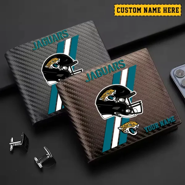 Jacksonville Jaguars Carbon Wallet ID Credit Card Holder License Money Bag SPTCWCCH111 - Image 3