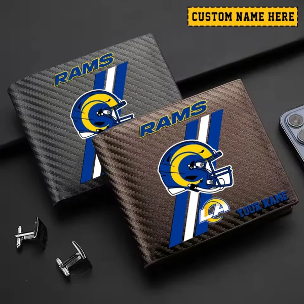 Los Angeles Rams Carbon Wallet ID Credit Card Holder License Money Bag SPTCWCCH115 - Image 3