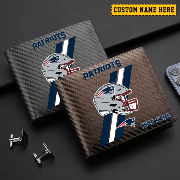 New England Patriots Carbon Wallet ID Credit Card Holder License Money Bag SPTCWCCH118