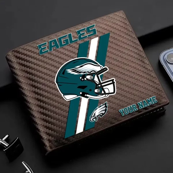 Philadelphia Eagles Carbon Wallet ID Credit Card Holder License Money Bag SPTCWCCH122