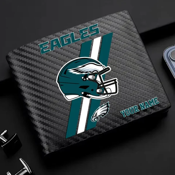 Philadelphia Eagles Carbon Wallet ID Credit Card Holder License Money Bag SPTCWCCH122 - Image 2