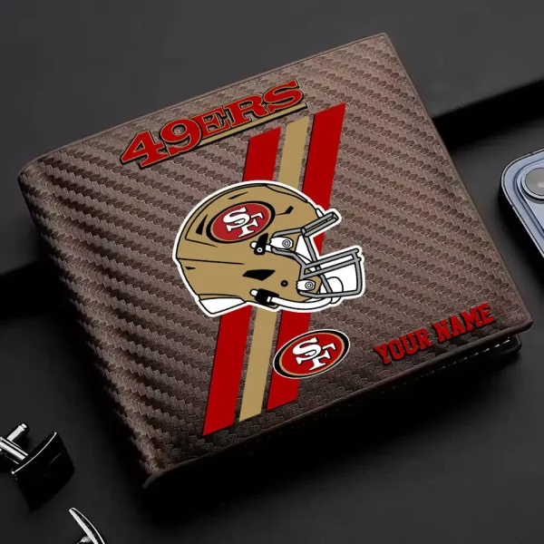 San Francisco 49ers Carbon Wallet ID Credit Card Holder License Money Bag SPTCWCCH124 - Image 2