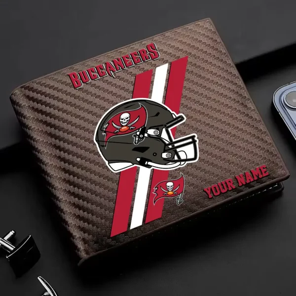 Tampa Bay Buccaneers Carbon Wallet ID Credit Card Holder License Money Bag SPTCWCCH126