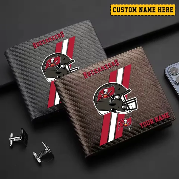 Tampa Bay Buccaneers Carbon Wallet ID Credit Card Holder License Money Bag SPTCWCCH126 - Image 2