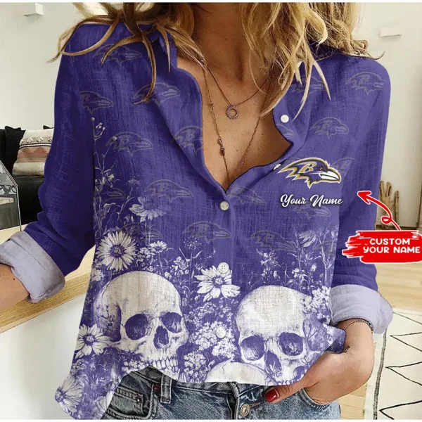 Baltimore Ravens Personalized Woman Shirt BGWSHIRT305