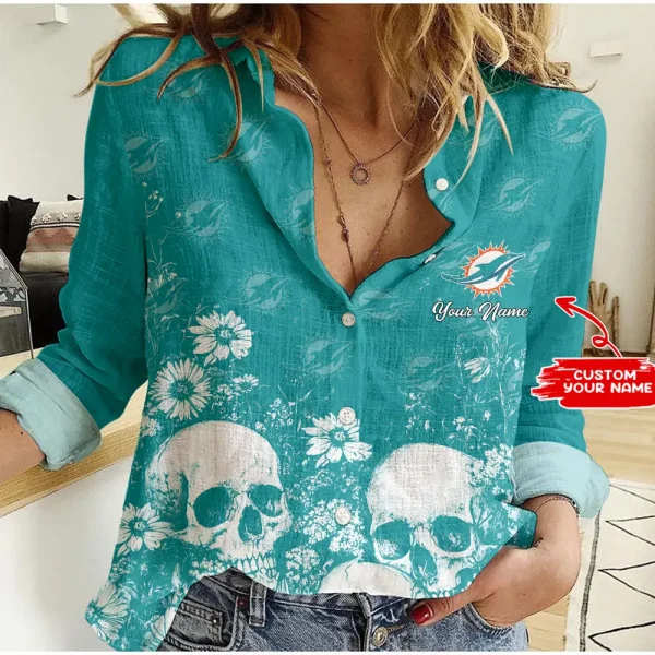 Miami Dolphins Personalized Woman Shirt BGWSHIRT322