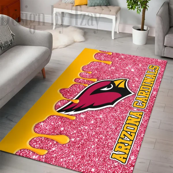 Arizona Cardinals Living Room Carpet Rug BGRERUG414