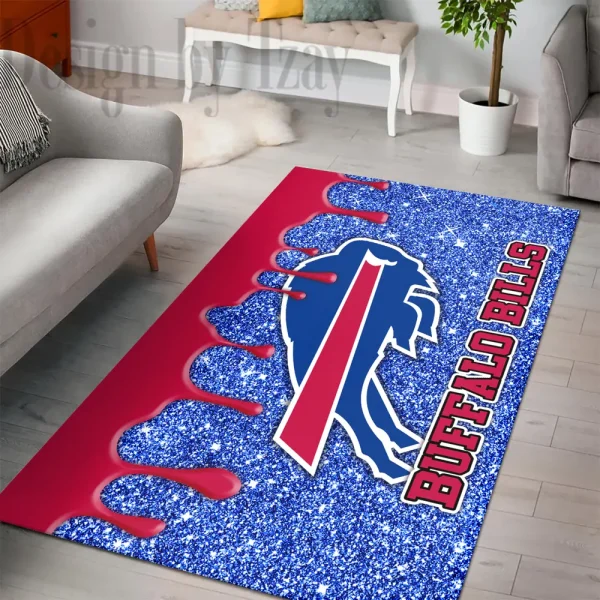 Buffalo Bills Living Room Carpet Rug BGRERUG417