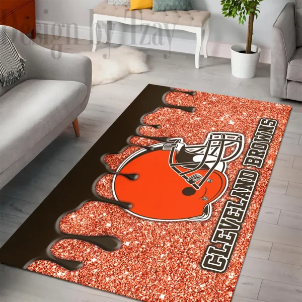 Cleveland Browns Living Room Carpet Rug BGRERUG421