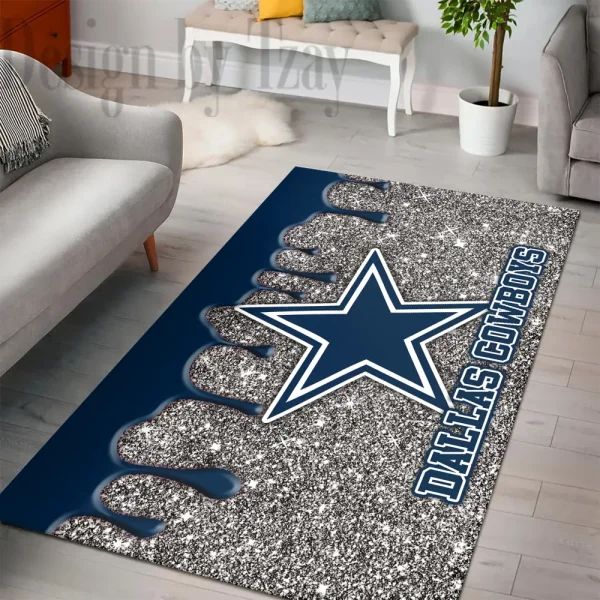 Dallas Cowboys Living Room Carpet Rug BGRERUG422