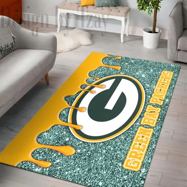 Green Bay Packers Living Room Carpet Rug BGRERUG425
