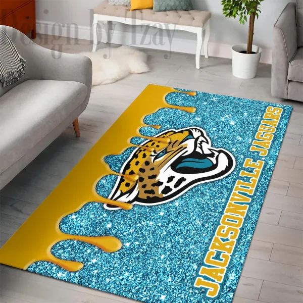Jacksonville Jaguars Living Room Carpet Rug BGRERUG428