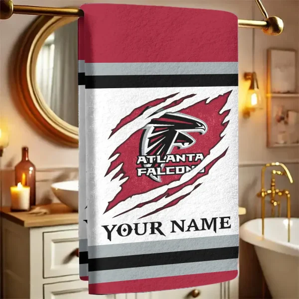 Atlanta Falcons New Bath Towel Custom Any Name Gift For Fan SPTNBATHTOWEL200