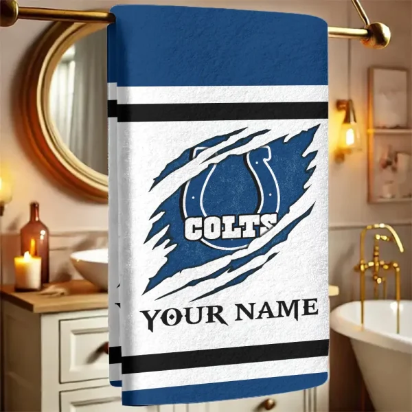 Indianapolis Colts New Bath Towel Custom Any Name Gift For Fan SPTNBATHTOWEL212