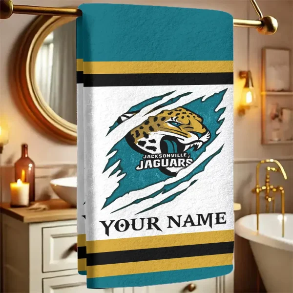 Jacksonville Jaguars New Bath Towel Custom Any Name Gift For Fan SPTNBATHTOWEL213