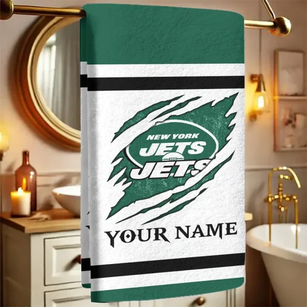New York Jets New Bath Towel Custom Any Name Gift For Fan SPTNBATHTOWEL223