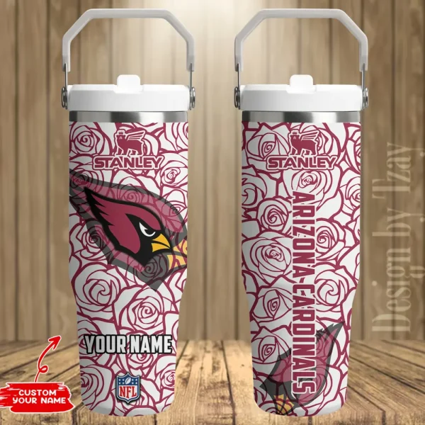 Arizona Cardinals Portable Car Cup Stainless Steel 304 Tumbler Water Bottle 30oz AZFST326 - Image 2