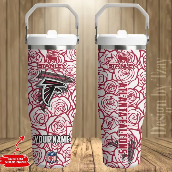 Atlanta Falcons Portable Car Cup Stainless Steel 304 Tumbler Water Bottle 30oz AZFST327