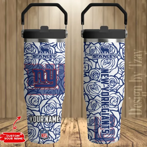 New York Giants Portable Car Cup Stainless Steel 304 Tumbler Water Bottle 30oz AZFST349 - Image 2