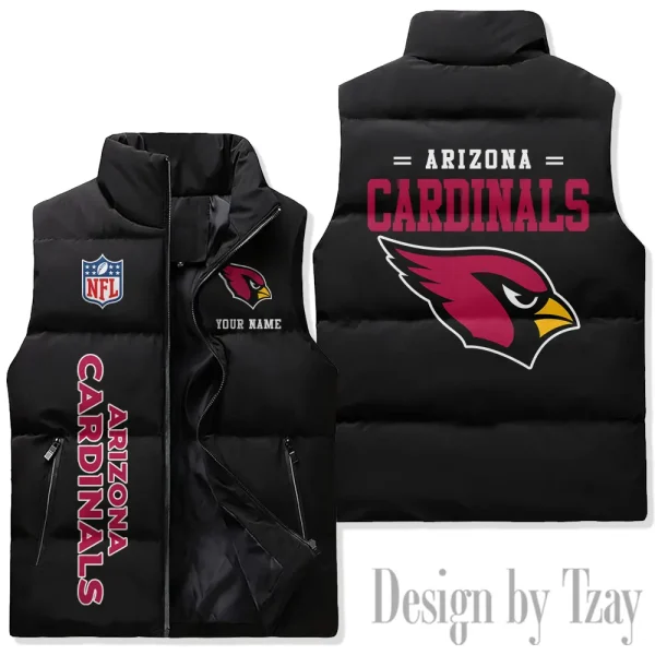 Arizona Cardinals Sleeveless Down Puffer Vest AZSDPV062 - Image 3
