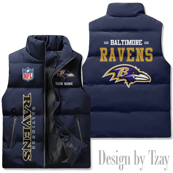 Baltimore Ravens Sleeveless Down Puffer Vest AZSDPV064