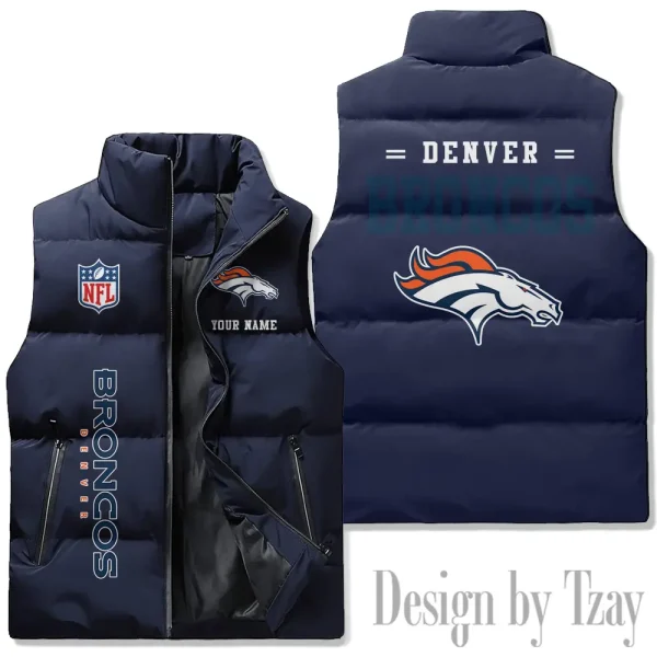 Denver Broncos Sleeveless Down Puffer Vest AZSDPV071