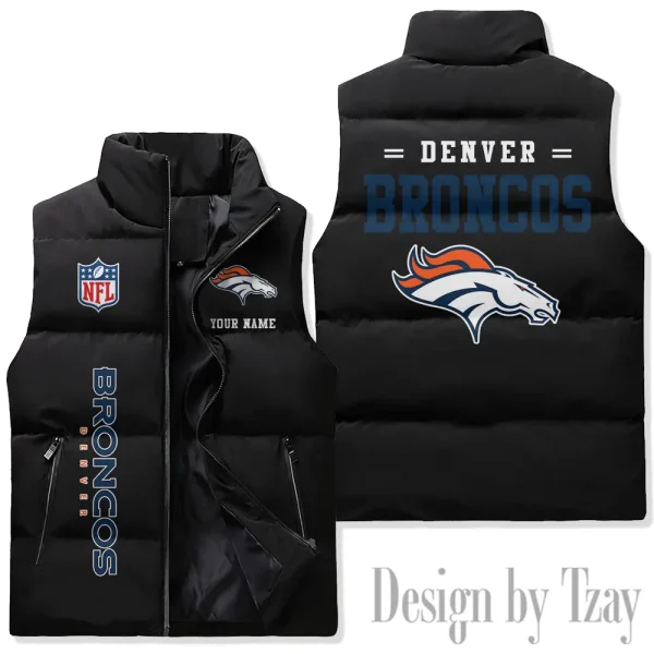 Denver Broncos Sleeveless Down Puffer Vest AZSDPV071 - Image 3