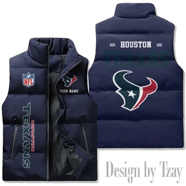 Houston Texans Sleeveless Down Puffer Vest AZSDPV074 - Image 3