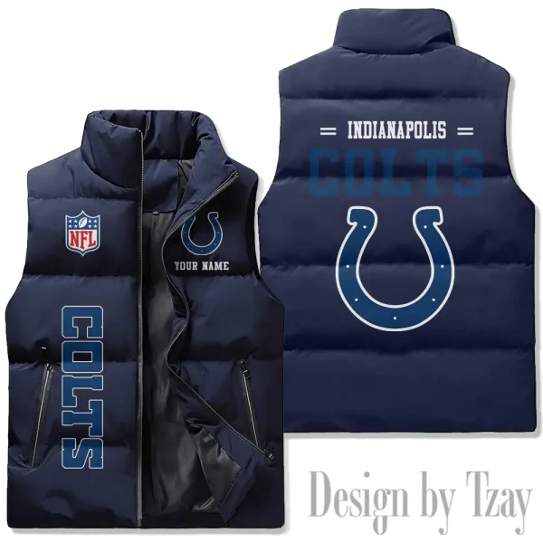 Indianapolis Colts Sleeveless Down Puffer Vest AZSDPV075 - Image 2