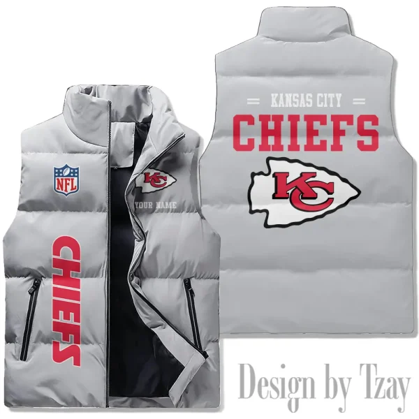 Kansas City Chiefs Sleeveless Down Puffer Vest AZSDPV077