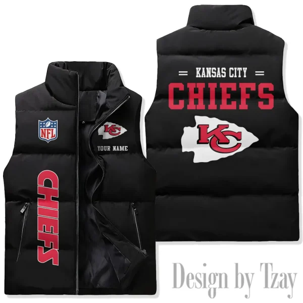 Kansas City Chiefs Sleeveless Down Puffer Vest AZSDPV077 - Image 2