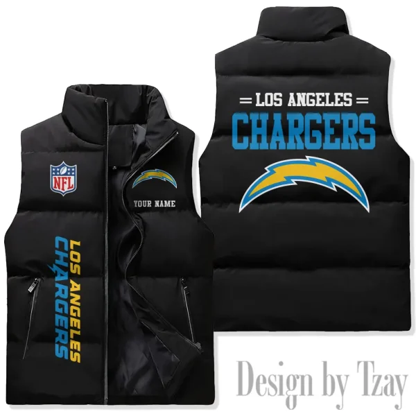 Los Angeles Chargers Sleeveless Down Puffer Vest AZSDPV079 - Image 2