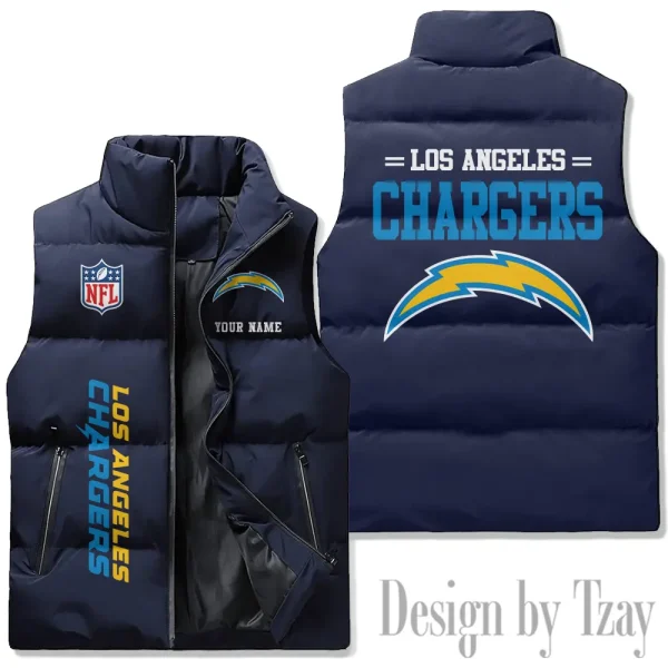 Los Angeles Chargers Sleeveless Down Puffer Vest AZSDPV079 - Image 3
