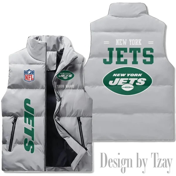 New York Jets Sleeveless Down Puffer Vest AZSDPV086