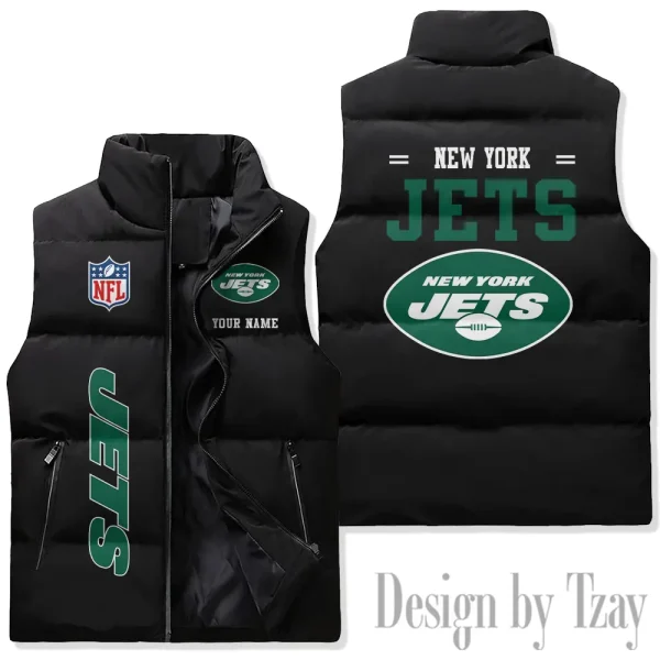 New York Jets Sleeveless Down Puffer Vest AZSDPV086 - Image 2